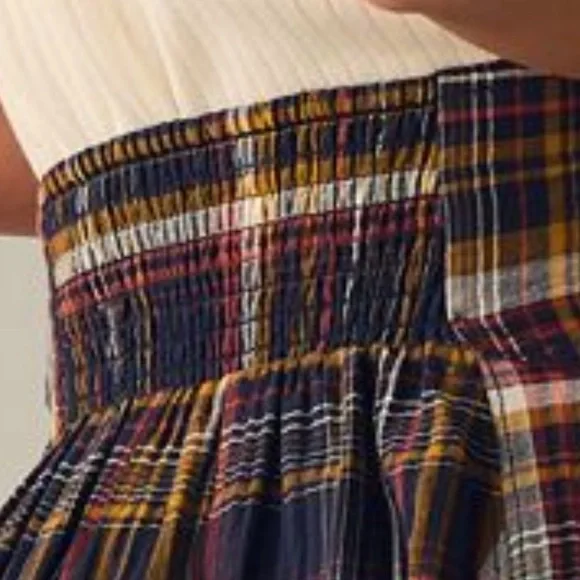 NWT Anthropologie-Pilcro Structured Godet Skirt in Navy - Picture 6 of 11